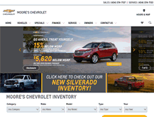 Tablet Screenshot of mooreschevrolet.com